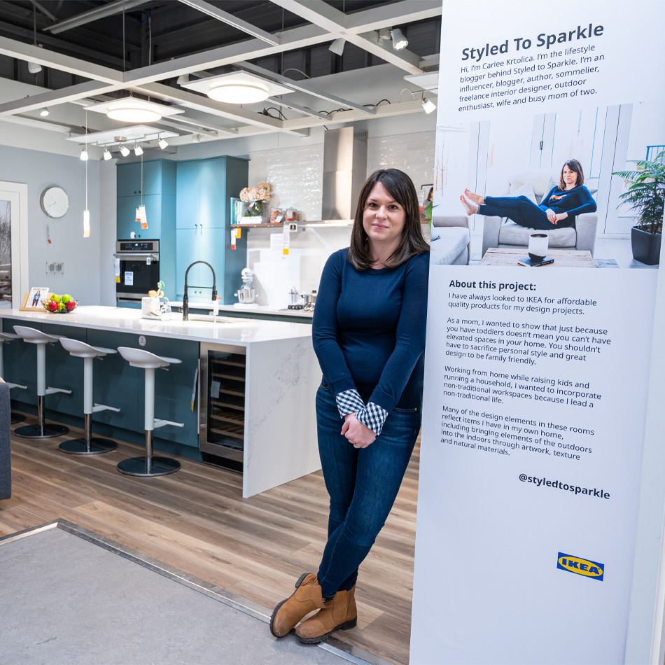 Styled to Sparkle x IKEA Calgary "Dream Space" InStore Design Project