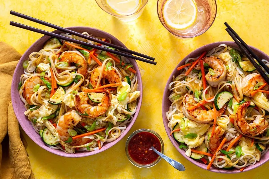Malaysian StirFried Hawker Noodles with Shrimp and Zucchini Sunbasket