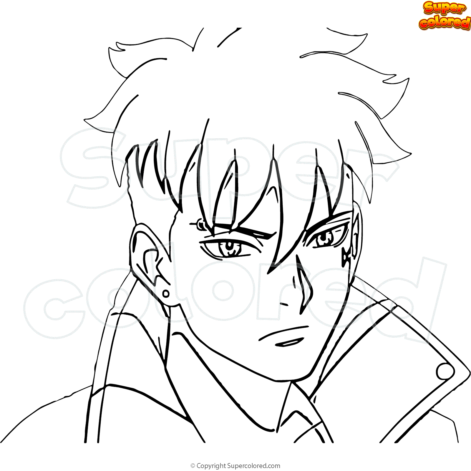 Coloriage Kawaki