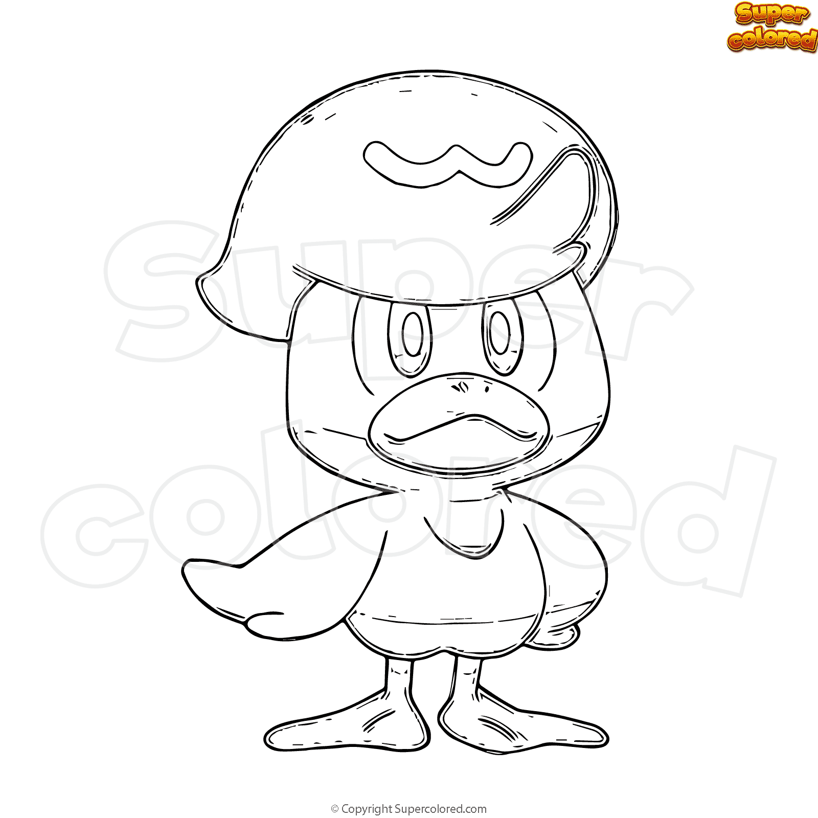 Coloring page Pokemon Quaxly