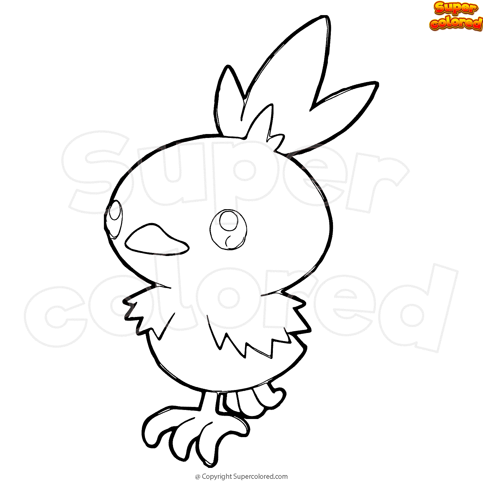 Torchic Coloring Pages