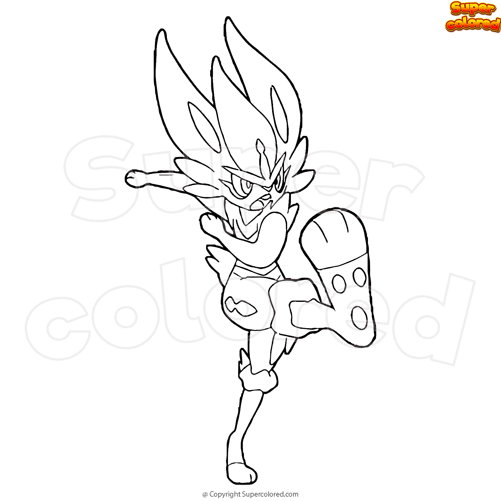 Coloriage Pokemon Pyrobut