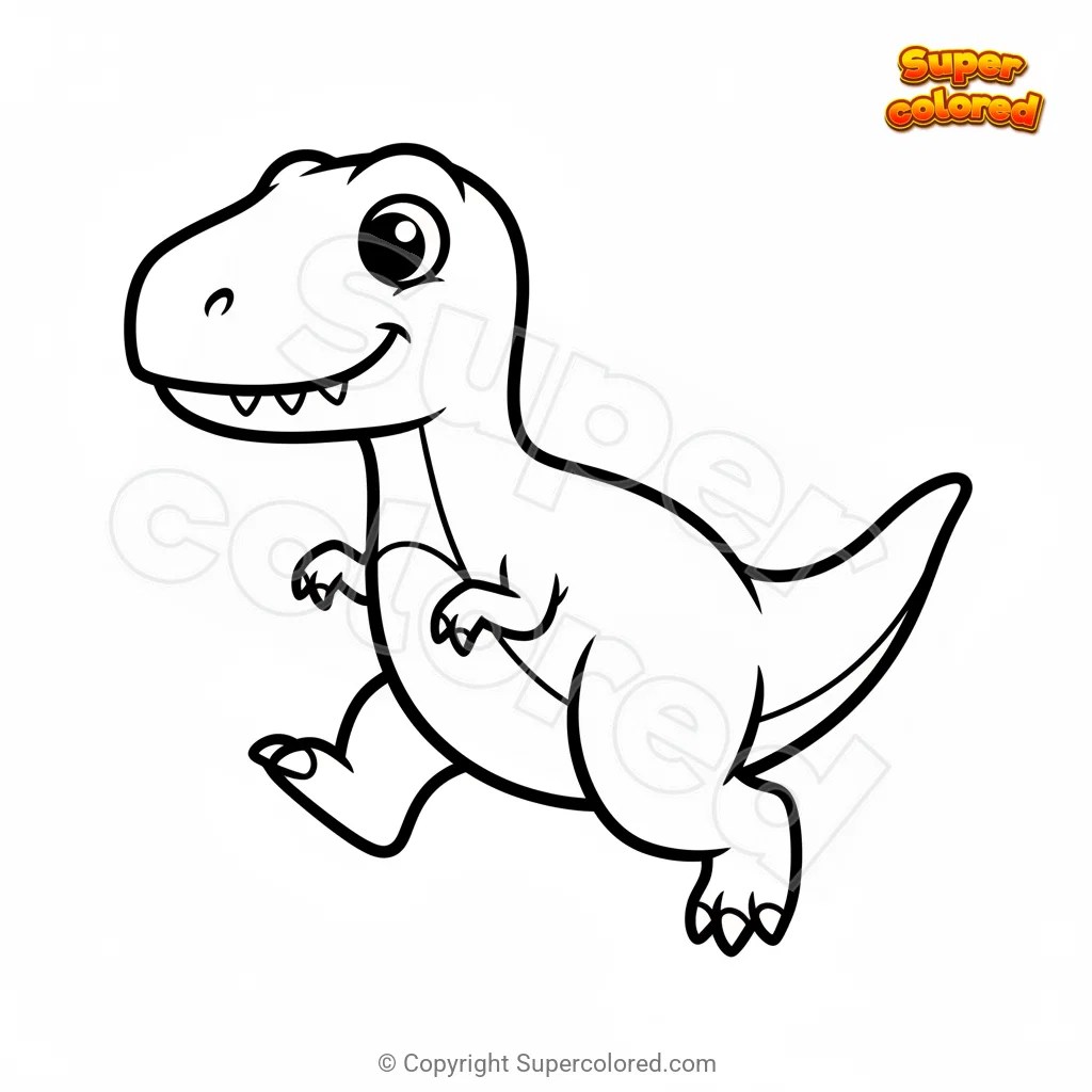Ausmalbild Allosaurus