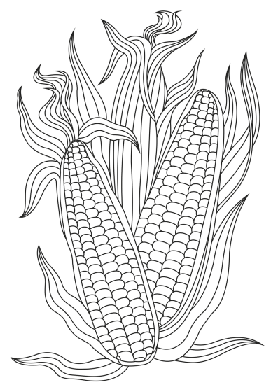 Corn 80 Free Printable Coloring Pages