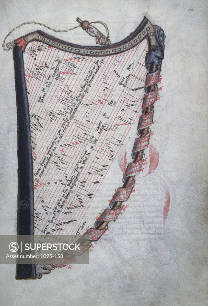 La Harpe de Melodie Detail Manuscripts Newberry Library Chicago