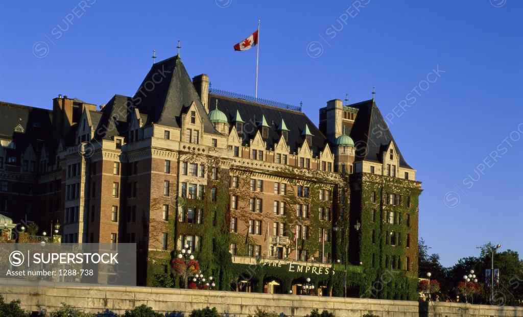 Facade of a building, Empress Hotel, Victoria, British Columbia, Canada SuperStock
