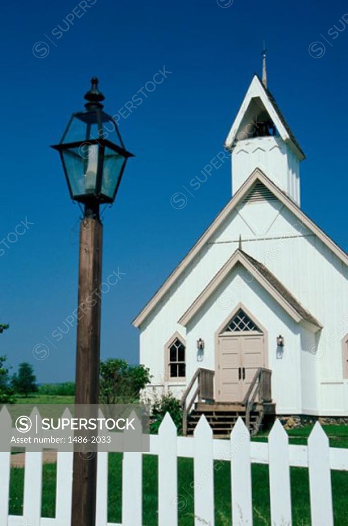 Facade of a church, Church of the Land, Walnut Hill Living History