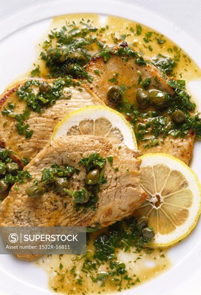 Veal Escalopes with Lemon Sauce SuperStock