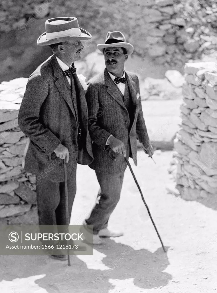 Howard Carter who discovered Tutankhamun´s Tomb in the Valley of the