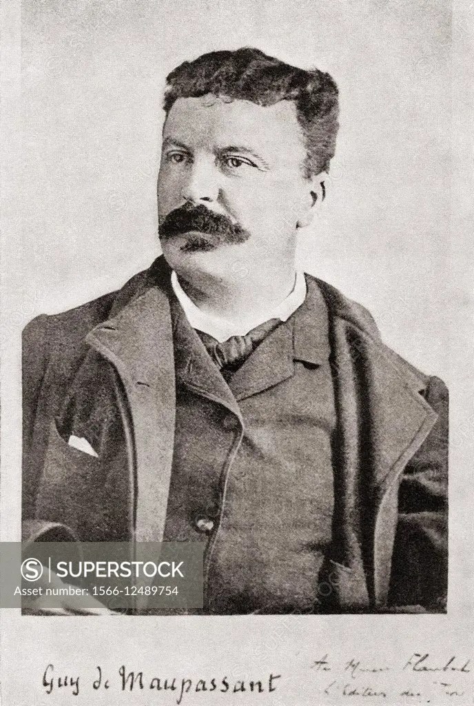Henri René Albert Guy de Maupassant, 18501893. French writer. From