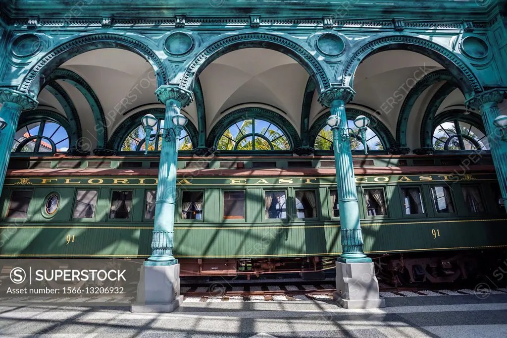 Henry Flagler´s private rail car at the Flagler Museum in Palm Beach