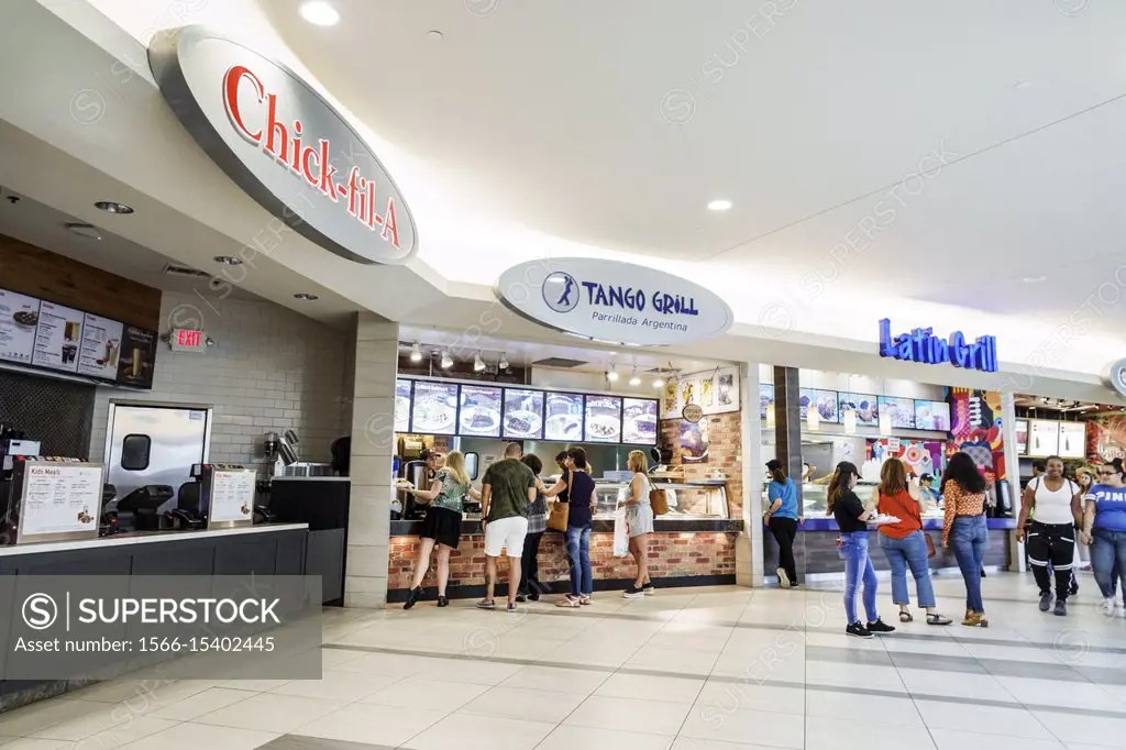 Florida, Miami, Kendall, Dadeland Mall, shopping, food court plaza