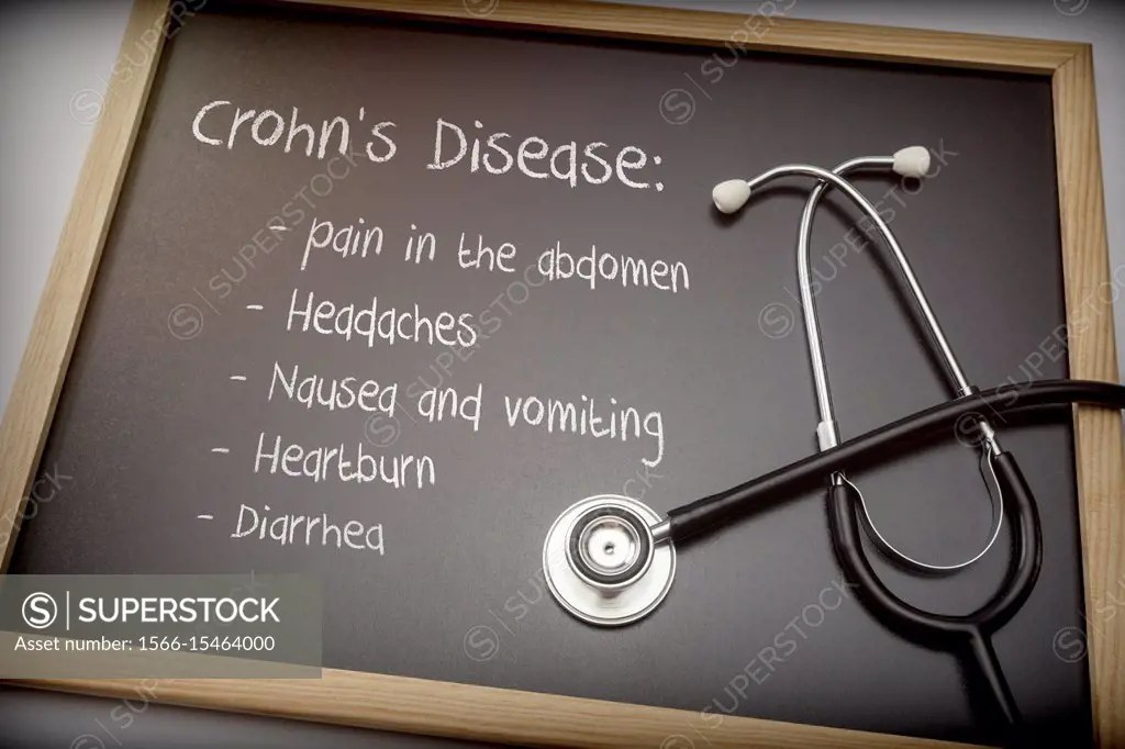 Crohn's disease can have these symptoms diarrhea, Headaches, Heartburn