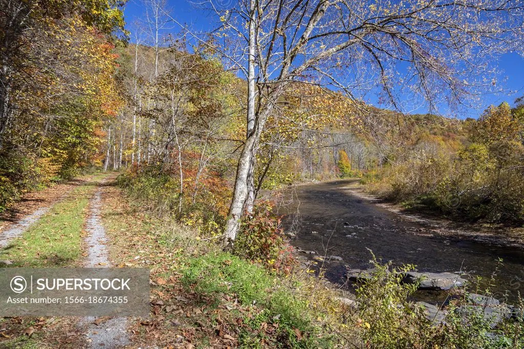 Martinton, West Virginia The Greenbrier River Trail. The 78mile rail