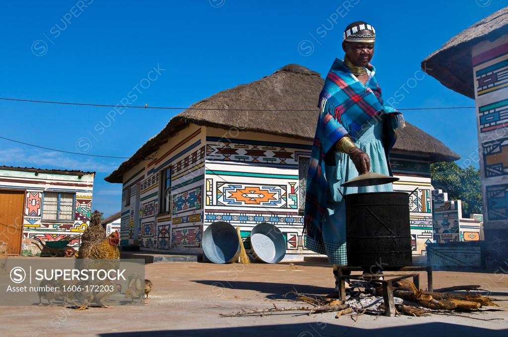 Africa, South Africa, Mpumalanga Province, KwaNdebele, Ndebele tribe
