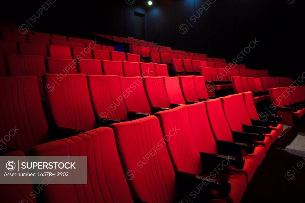 Chairs in a movie theater SuperStock