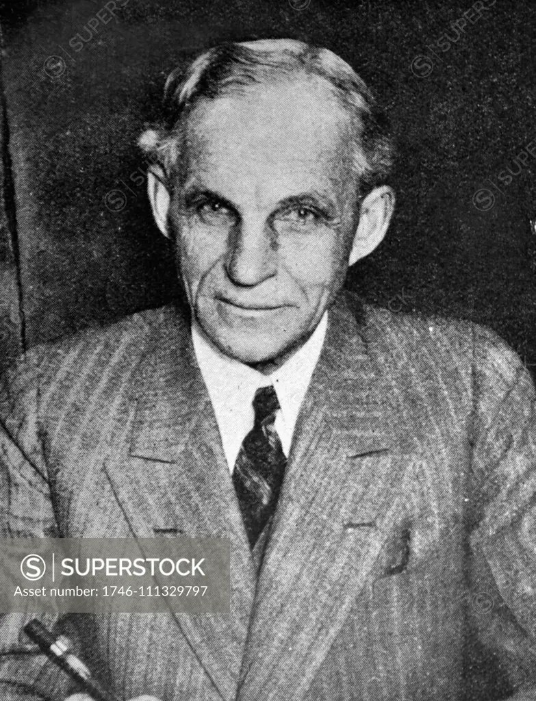 Photograph of Henry Ford (1863 1947) American industrialist and