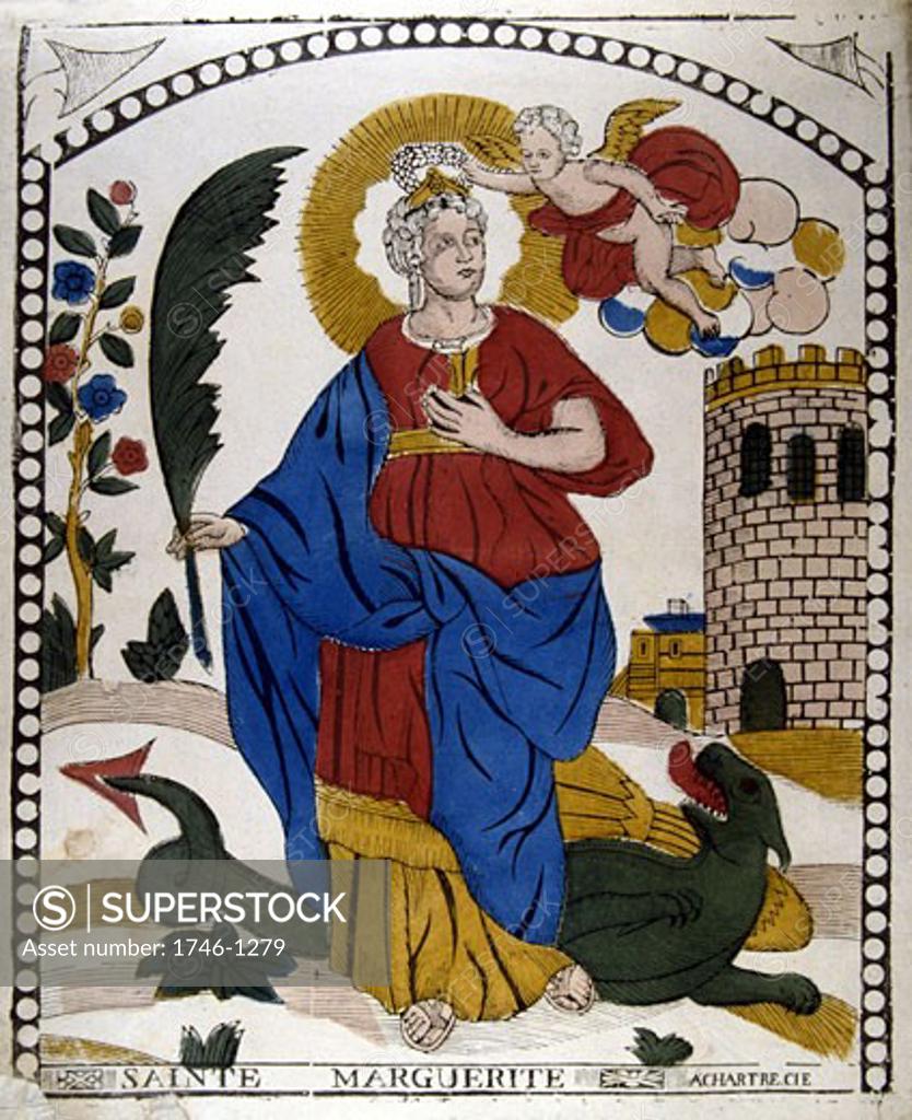 St. Margaret of Antioch (Greek St Marina) 3rd century virgin martyr