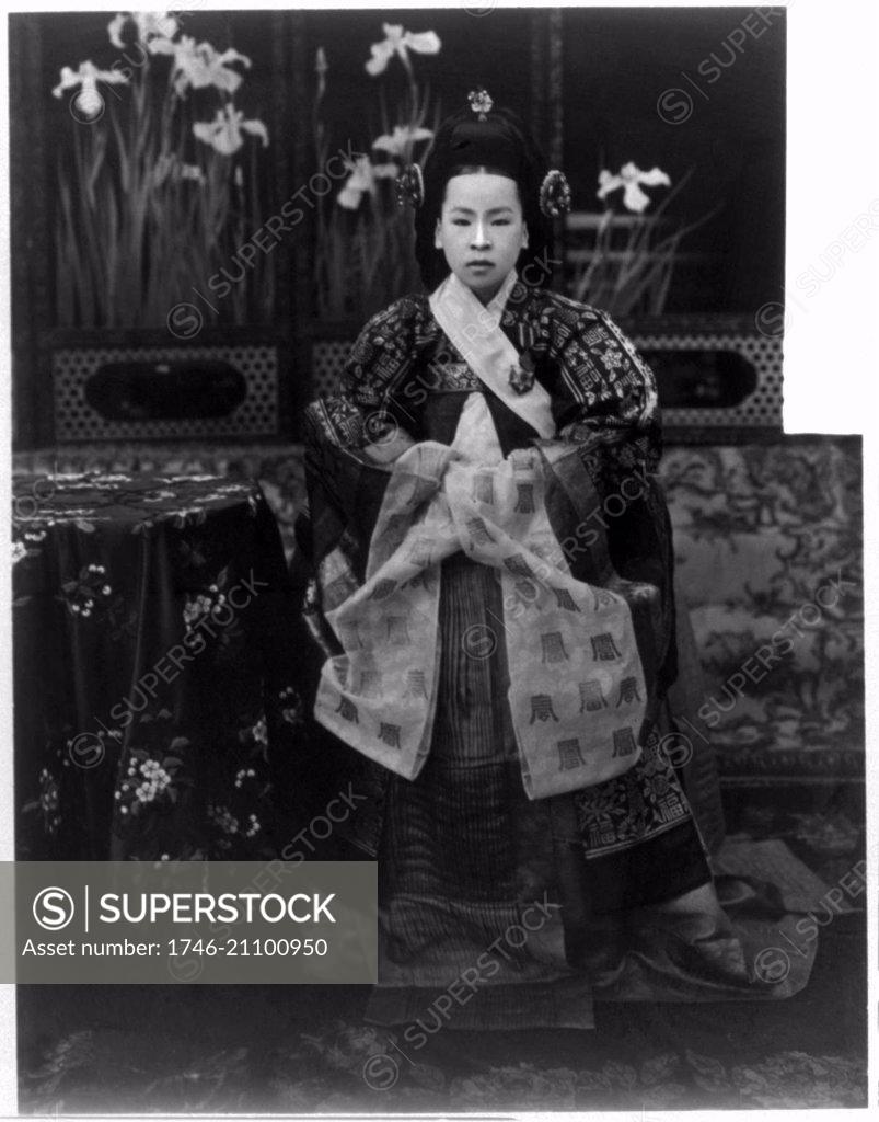 Photograph of Empress Sunjeong of the Korean Empire (18941966) consort