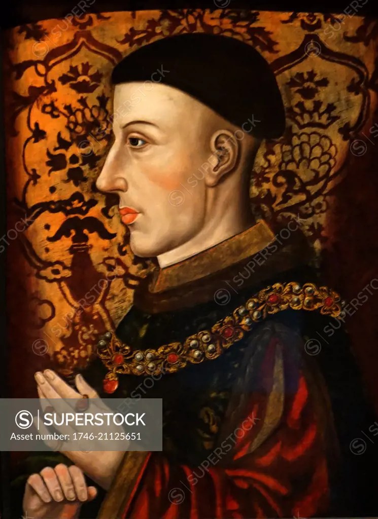 Portrait of King Henry V of England (13871422) King of England. Dated