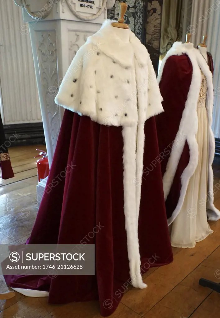 Coronation robes of 10th Duke of Marlborough, for the crowning of King