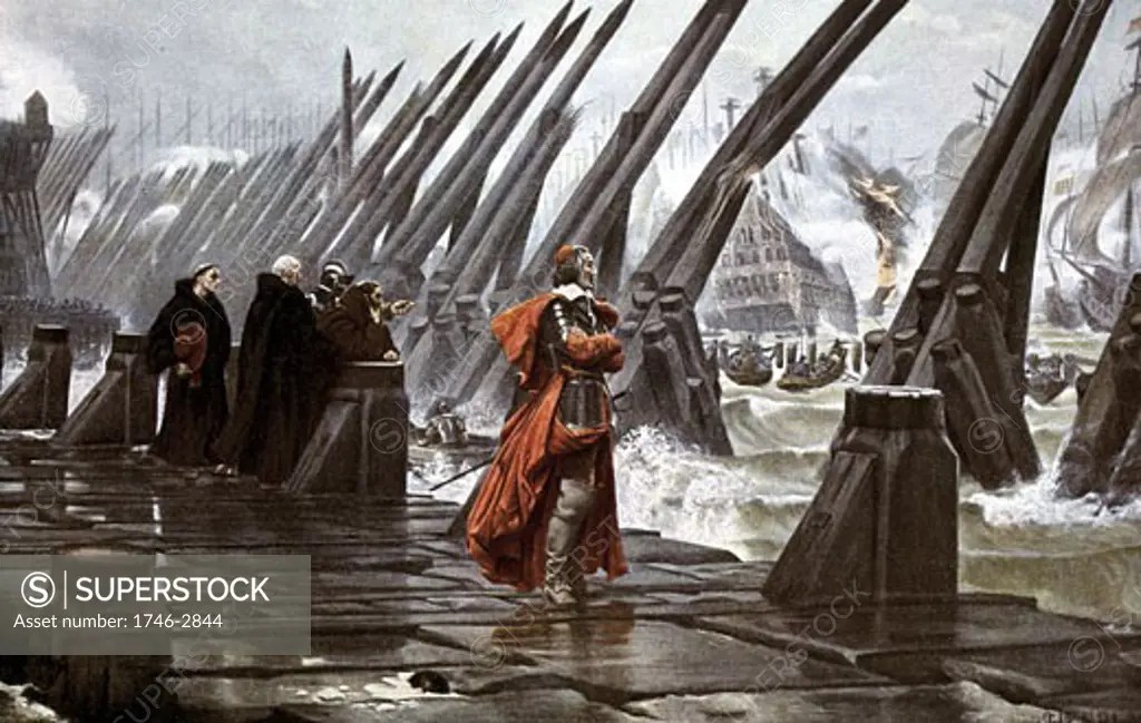 The Siege of La Rochelle, HenriPaul Motte, 18461922, French