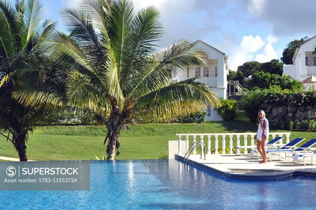 Pool, Royal Villas, Royal Westmoreland, Barbados. SuperStock