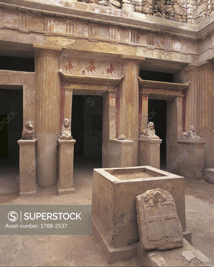 Egypt Alexandria. Hellenistic Alexandria. Necropolis of Mustafa Basha