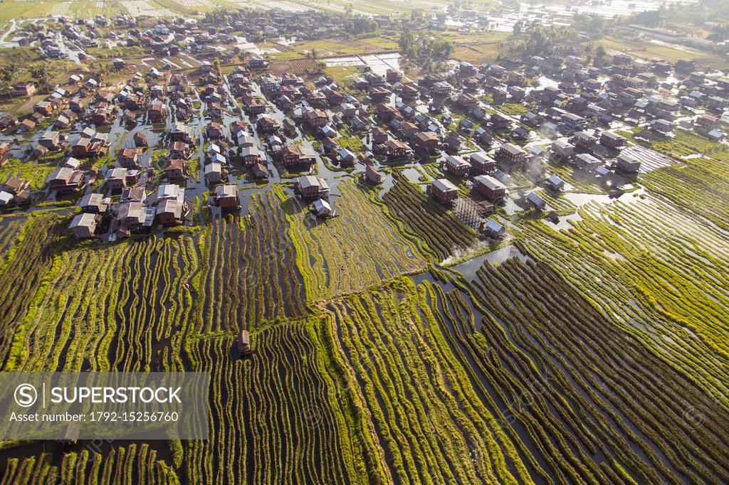 Myanmar, Shan State, Taunggyi District, Nyaung Shwe City, lacustrine