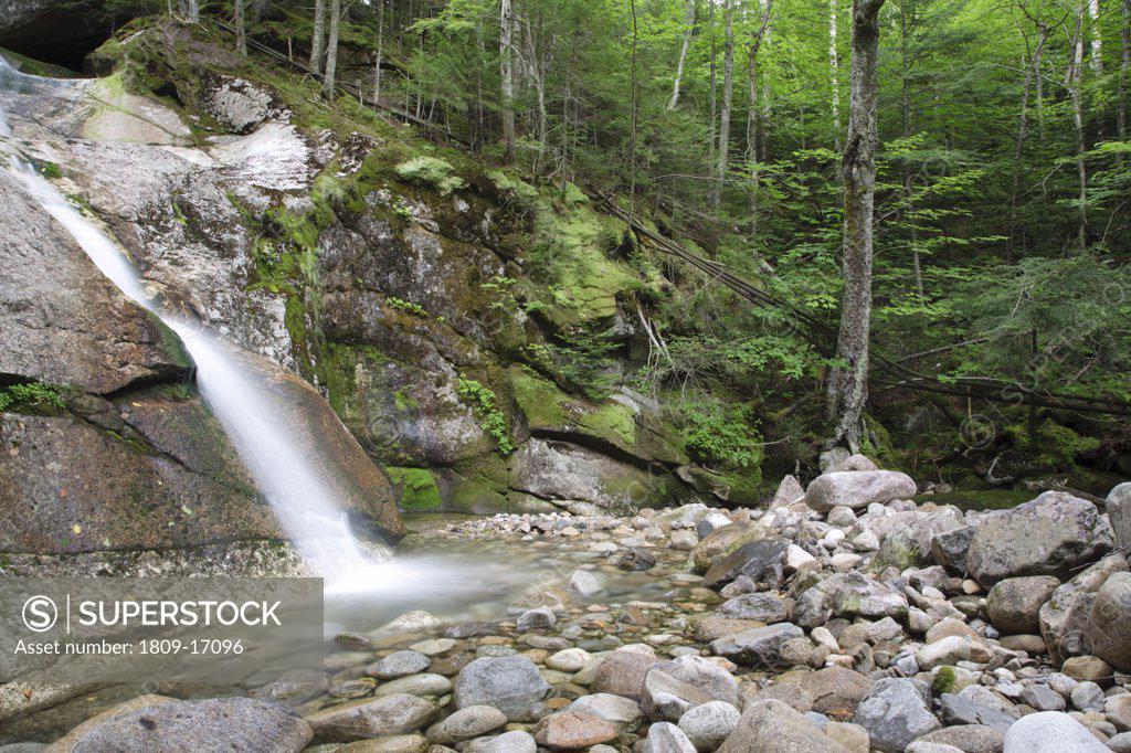 Lafayette Brook Scenic Area Lafayette Brook Falls during the summer