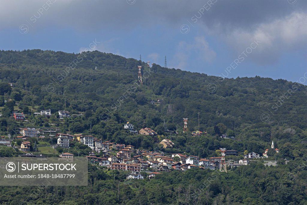 Cable car to Monte Mottarone, Stresa, Lake Maggiore, Piedmont, Italy