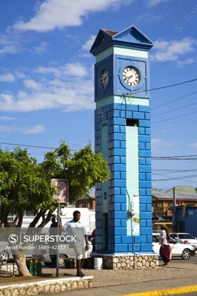 Clock Tower; Ocho Rios, St. Ann's Parish, Jamaica, Caribbean SuperStock