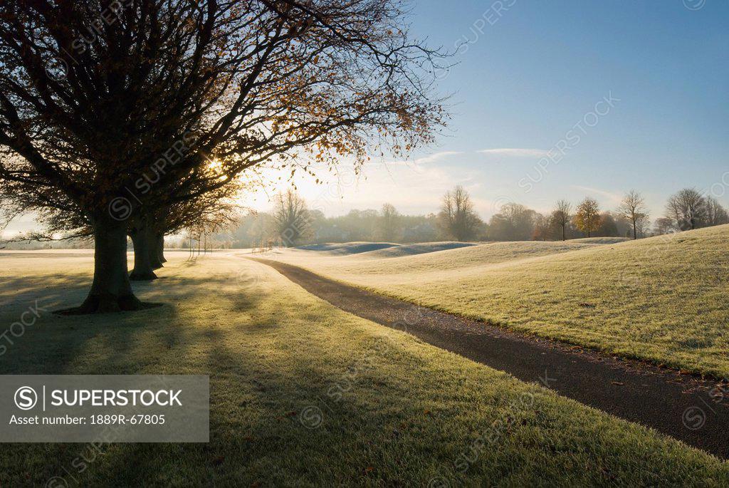 mount juliet golf course covered in frost, thomastown, kilkenny
