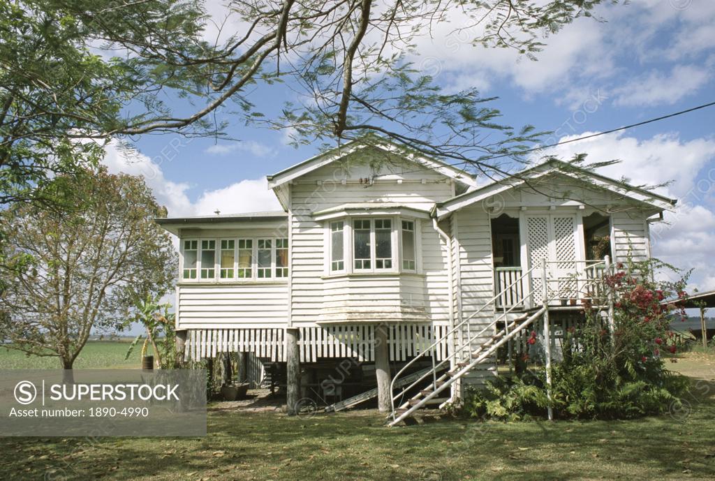 Queenslander, a rural house, near Mackay, Queensland, Australia