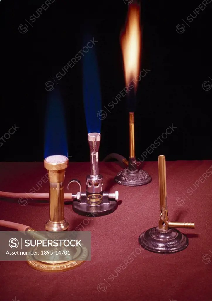 The Bunsen burner is a gas burner consisiting of a vertical metal tube