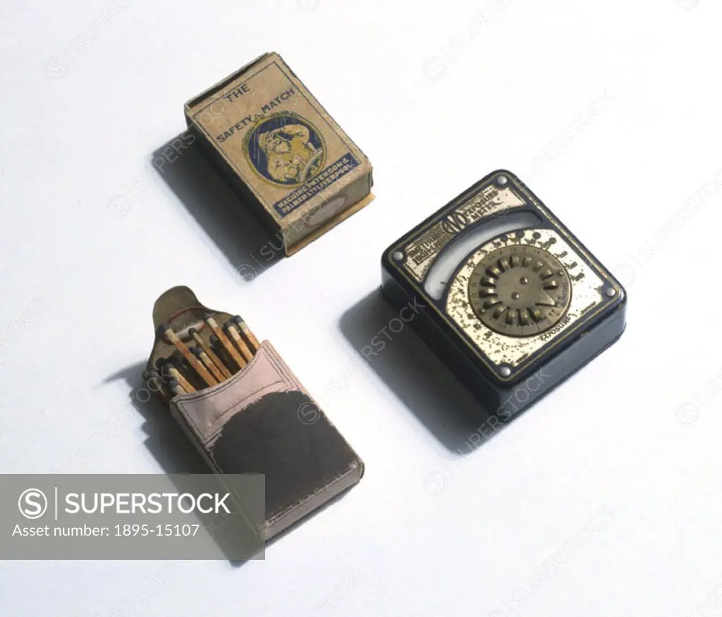 This box of safety matches contains a strip of red phosphorus. When an