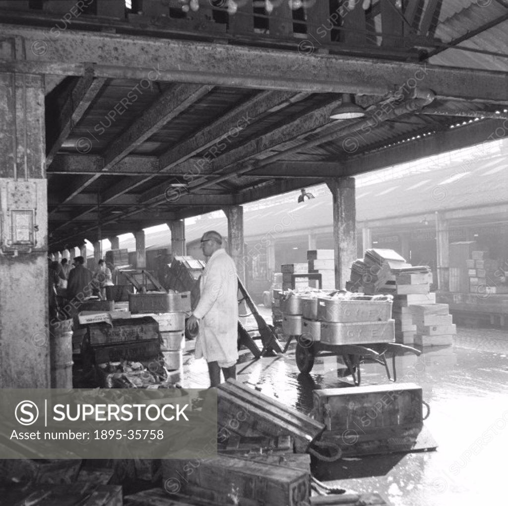 Depot at Grimsby docks, 12 October 1961. This was where cargo was