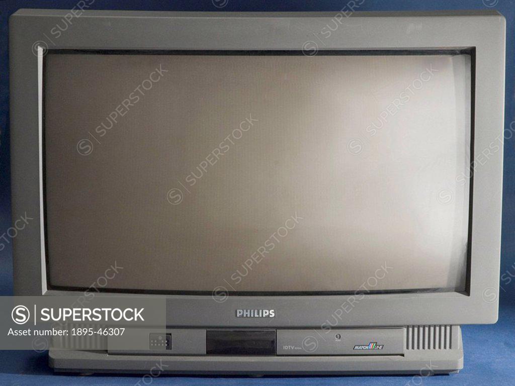 Philips 28ML8916 widescreen television receiver, c 1993 A Philips