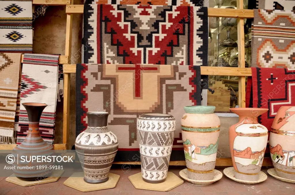 Jugs And Rugs, Santa Fe, New Mexico SuperStock