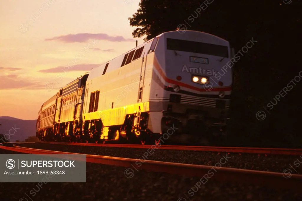 New York, CrotonHarmon. Amtrak Train, MetroNorth Hudson Line