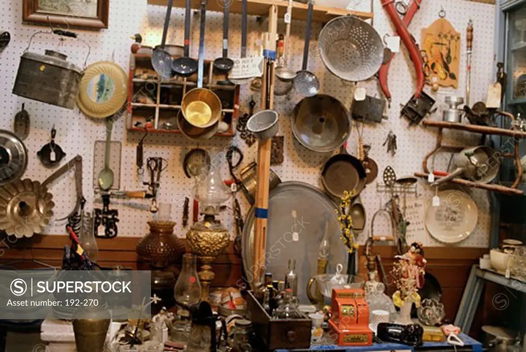 Antique Dealers Stall Flea Market Pennsylvania USA SuperStock