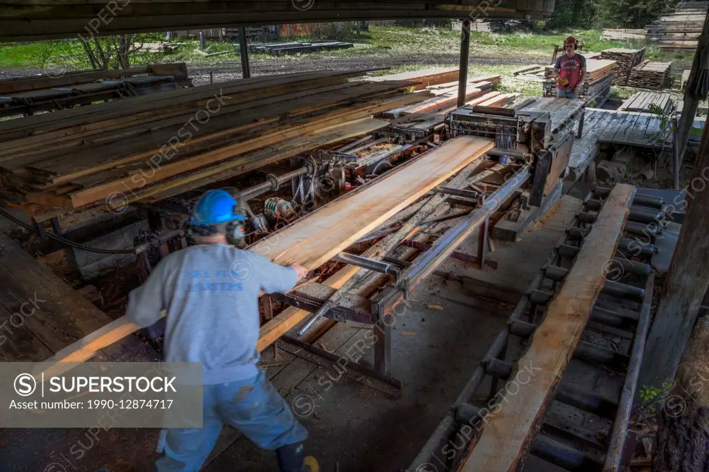 British Columbia, Canada, private lumber mill, Linde Bros Lumber Ltd