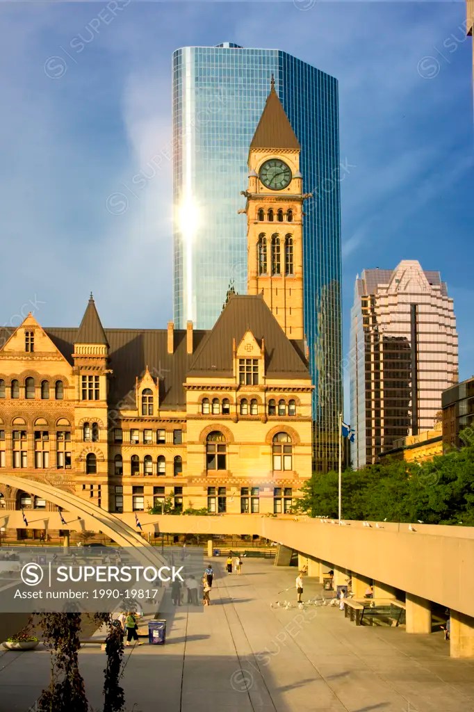 View of Old City Hall from Nathan Phillips Square, Downtown Toronto