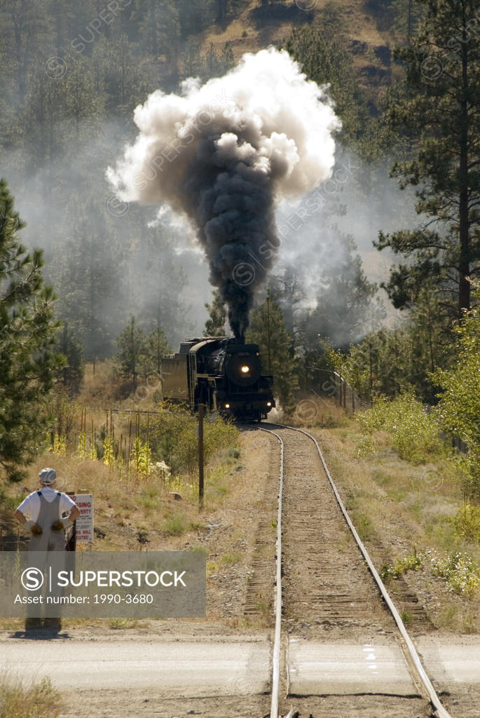 Kettle Valley Railway steam arrives at Prairie Valley