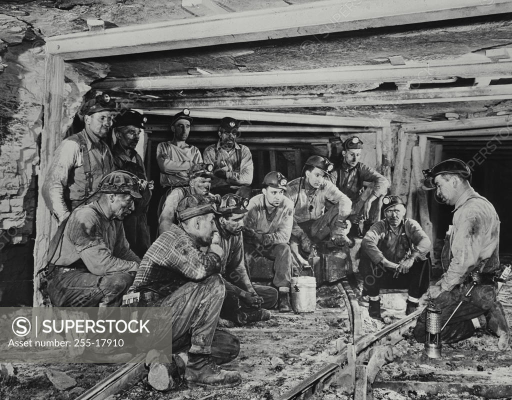 Miners, Willow Grove Mine, St. Clairsville, Ohio, USA SuperStock