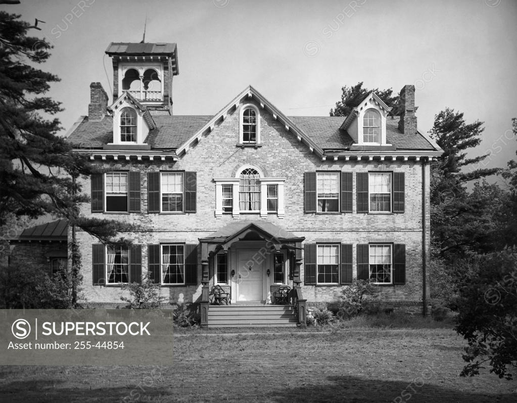 Facade of a house, Lindenwald, Home of US President Martin Van Buren