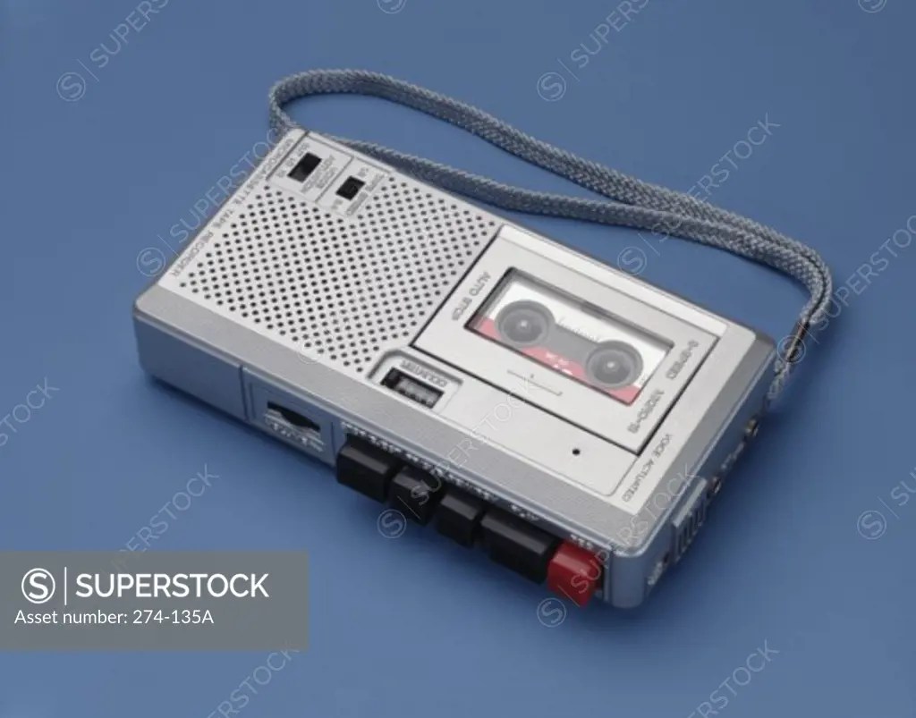 Closeup of a tape recorder SuperStock