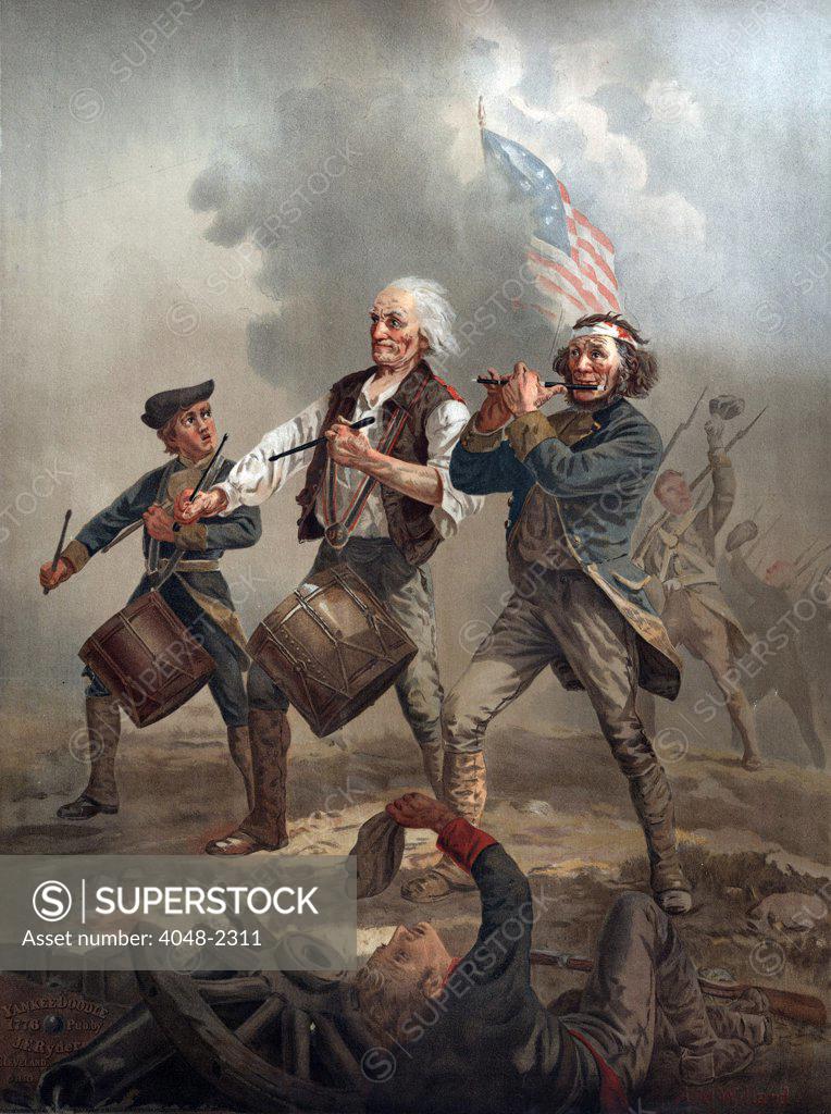 The American Revolution, Yankee Doodle 1776, three patriots, two