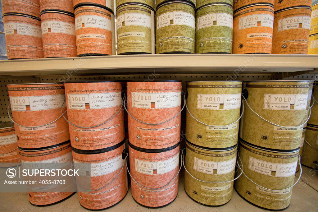 Environmentally friendly paints such as Yolo and Benjamin Moore Natura
