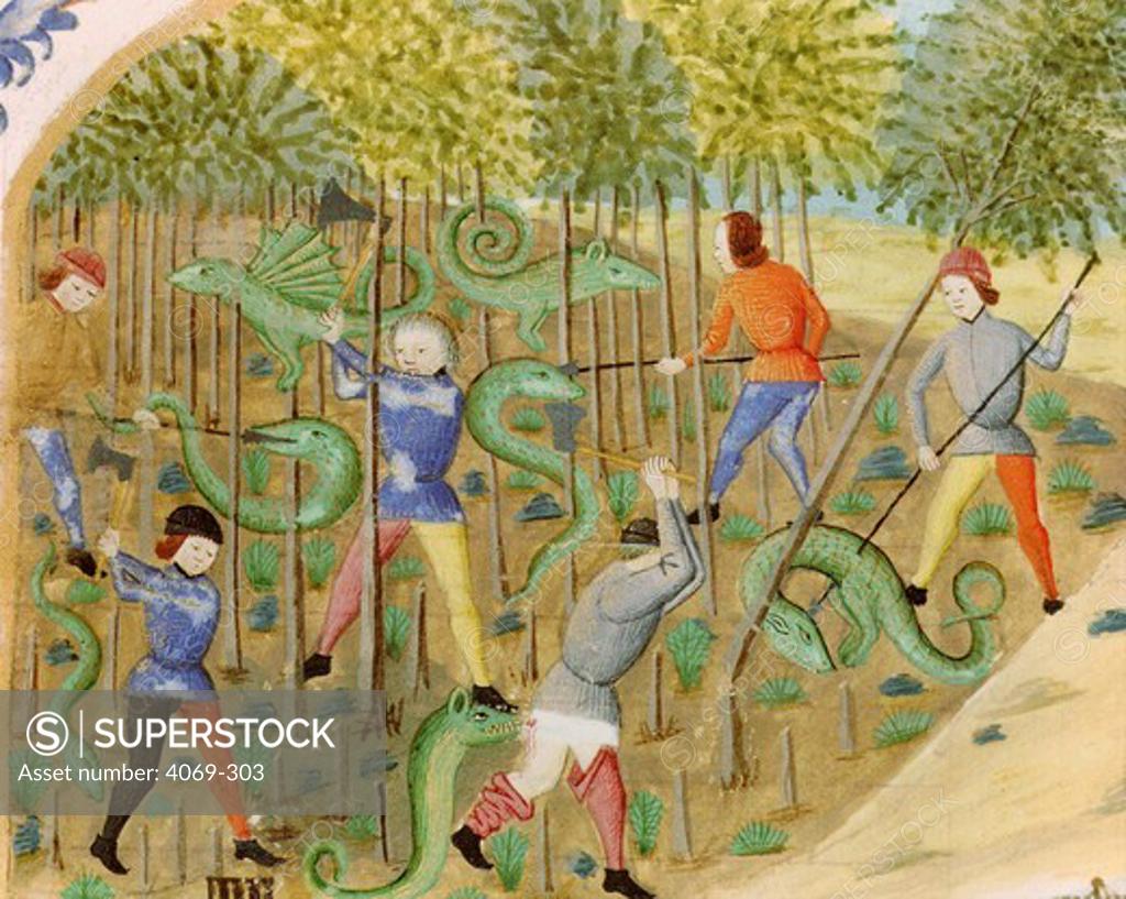 Killing of Ferocious Beasts from Life of Alexander the Great by Quintus